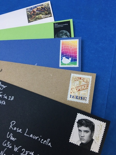 Live first class stamp on mortgage outreach letter